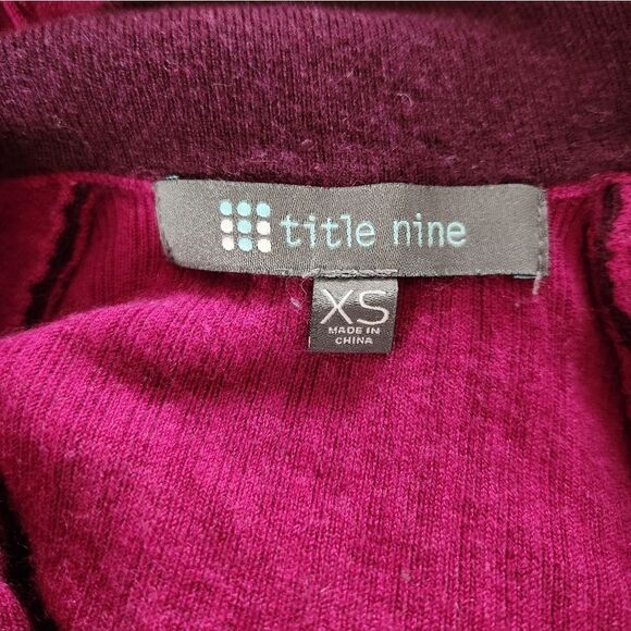 Title Nine Merino Wool Blens Zip Front Sweater Size XS - Picture 6 of 7